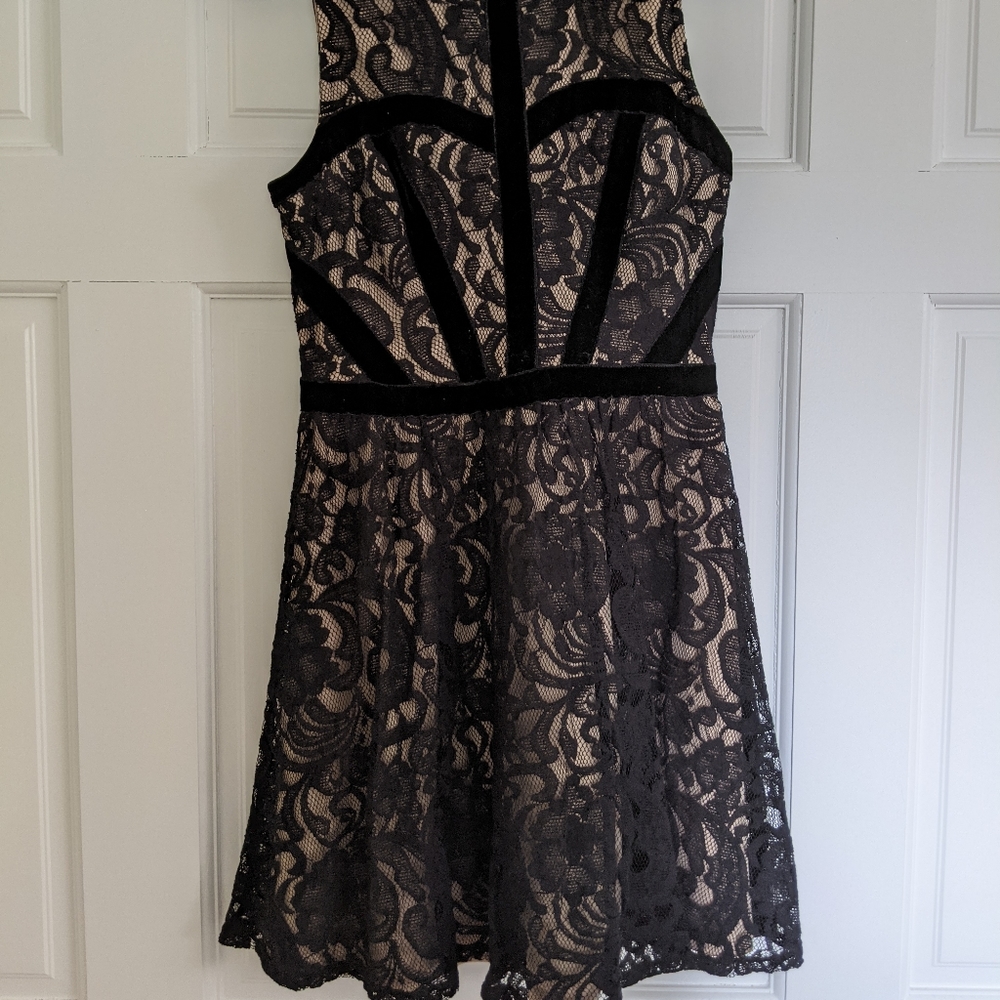 Lace and Velvet Dress
